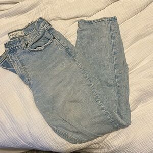 Abercrombie 90s ultra high rise straight leg jeans